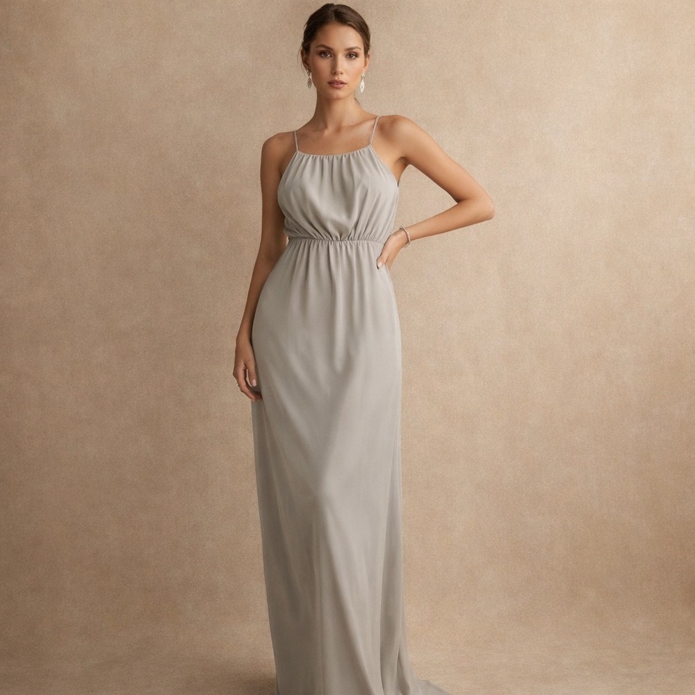 Show Me Your MuMu Light Gray Maxi Dress
